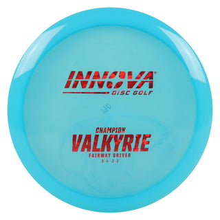 Innova Disc Golf Champion Valkyrie Distance Driver 9/4/-2/2 Blue/Red Shatter 170 grams