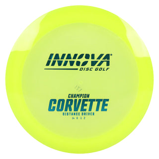 Innova Disc Golf Champion Corvette Distance Driver 14/6/-1/2 Yellow/Turquoise 171 grams