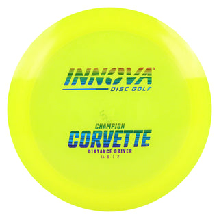 Innova Disc Golf Champion Corvette Distance Driver 14/6/-1/2 Yellow/Rainbow Lines 173 grams