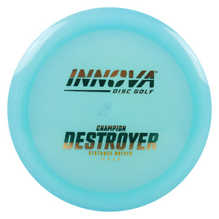 Innova Disc Golf Champion Destroyer Distance Driver 12/5/-1/3 Light Blue/Turquoise Metallic 167 grams