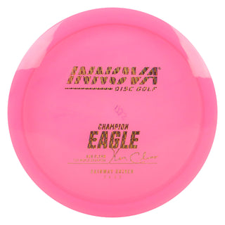Innova Disc Golf Champion Eagle Fairway Driver 7/4/-1/3 Pink/Gold Holo Shimmer 173 grams