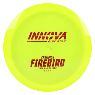 Innova Disc Golf Champion Firebird Distance Driver 9/3/0/4 Yellow/Red Shimmer 173 grams