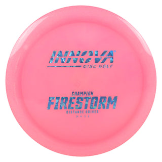 Innova Disc Golf Champion Firestorm Distance Driver 14/4/-1/3 Pink/Blue Shatter 171 grams