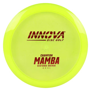 Innova Disc Golf Champion Mamba Distance Driver 11/6/-5/1 Lemon/Red 173 grams