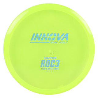 Innova Disc Golf Champion Roc3 Midrange Disc 5/4/0/3 DayGlo/Blue Holo 173 grams