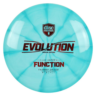 Discmania Disc Golf Special Edition Lux Vapor Function Fairway Driver Teal/Red 175 grams