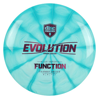 Discmania Disc Golf Special Edition Lux Vapor Function Fairway Driver Teal/Purple 173 grams