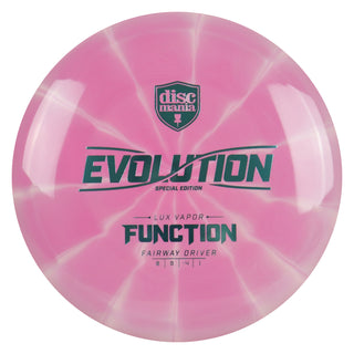 Discmania Disc Golf Special Edition Lux Vapor Function Fairway Driver Pink/Slate 174 grams