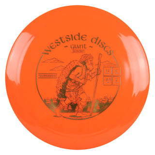 Westside Disc Golf Tournament Giant Reborn Distance Driver 12/6/-0.5/2 Orange/Gold 174 grams