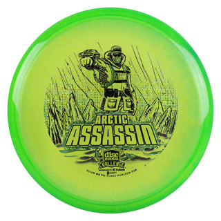 Discmania Metal Flake Horizon C-Line P2x Arctic Assassin DMC Putter Green/Purple Slate 173 grams