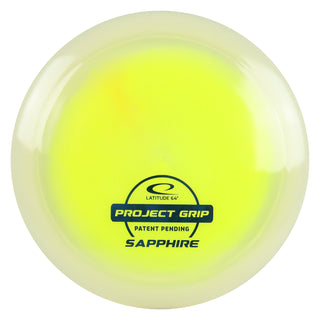 Latitude 64 Disc Golf Project Grip Sapphire Distance Driver 10/6/-2/1.5 Yellow/Navy 163 grams