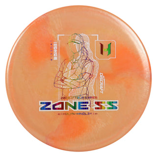 Discraft Disc Golf 2026 Holyn Handley Tour Series Zone SS V2 Mango/Rainbow Lines 173-174g