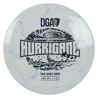DGA Disc Golf 2026 Andrew Marwede Tour Series Hurricane Wave 2 Grey/Black Holo Stars 173-174g