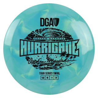 DGA Disc Golf 2026 Andrew Marwede Tour Series Hurricane Wave 2 Aqua/Black 167-169g