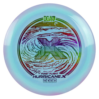 DGA Disc Golf First Flight LE Swirl Hurricane X Distance Driver Cotton Candy/Rainbow 170-172g
