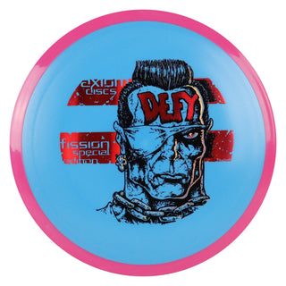 Axiom Disc Golf Fission Defy Special Edition Distance Driver 11/5/-1/3 Blue/Pink 159 grams