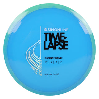 Axiom Disc Golf Neutron Time-Lapse Retooled Distance Driver 12/5/-1/2 Blue/Blue Teal 172 grams