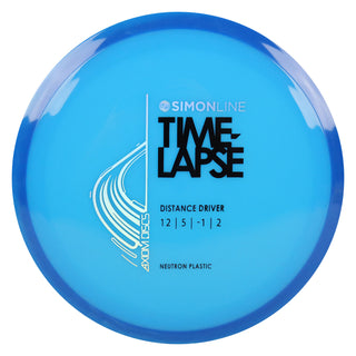 Axiom Disc Golf Neutron Time-Lapse Retooled Distance Driver 12/5/-1/2 Blue/Dark Blue Blend 173 grams