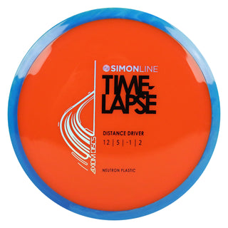 Axiom Disc Golf Neutron Time-Lapse Retooled Distance Driver 12/5/-1/2 Orange/Blue Blend 173 grams