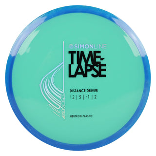 Axiom Disc Golf Neutron Time-Lapse Retooled Distance Driver 12/5/-1/2 Teal/Blue Blend 172 grams