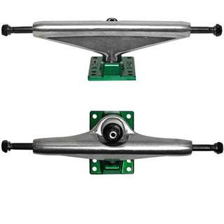 Moose Old School 33" Stained Green, Hollow Silver/Green Trucks, 58mm Green Wheels