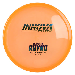 Innova Disc Golf Champion Rhyno Putting Disc 2/1/0/3 Orange/Blue Metallic 168 grams