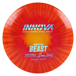 Innova Disc Golf Champion I-Dye Beast Distance Driver 10/5/-2/2 Red Orange/Blue Holo 171 grams