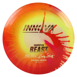 Innova Disc Golf Champion I-Dye Beast Distance Driver 10/5/-2/2 Rainbow Swirl/Gold 170 grams