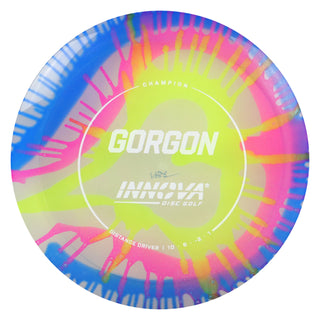 Innova Disc Golf Champion I-Dye Gorgon Distance Driver 10/6/-2/1 Pink DayGlo/White 173 grams