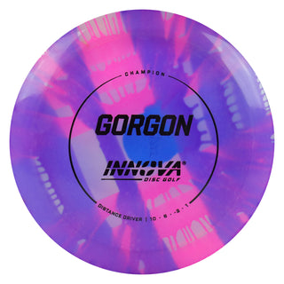 Innova Disc Golf Champion I-Dye Gorgon Distance Driver 10/6/-2/1 Pink Purple/Black 173 grams