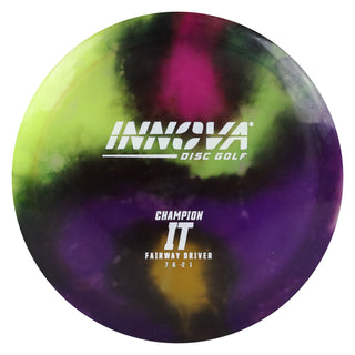 Innova Disc Golf Champion I-Dye IT Fairway Driver 7/6/-2/1 Purple Yellow YinYang/White 171 grams
