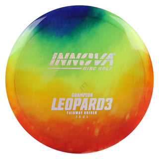Innova Disc Golf Champion I-Dye Leopard3 Fairway Driver 7/5/-2/1 Rainbow/Holo Shimmer 171 grams