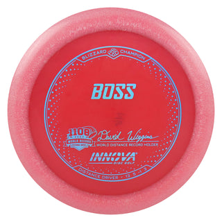 Innova Disc Golf Champion Blizzard Boss Distance Driver 13/5/-1/3 Red/Blue Holo 146 grams