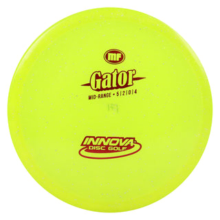 Innova Disc Golf Champion Metal Flake Gator Midrange Disc 5/2/0/4 Yellow/Red 172 grams