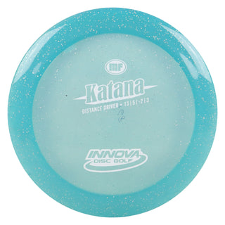 Innova Disc Golf Champion Metal Flake Katana Distance Driver 13/5/-3/3 Blue/White 168 grams