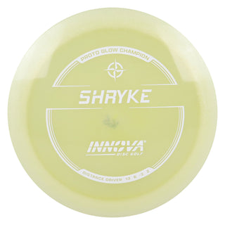 Innova Disc Golf Proto Glow Champion Shryke Distance Driver 13/6/-2/2 Glow/White 165 grams