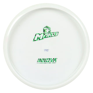 Innova Disc Golf Star Mako3 All White Bottom Stamp Midrange 5/5/0/0 Green Prisms 175 grams