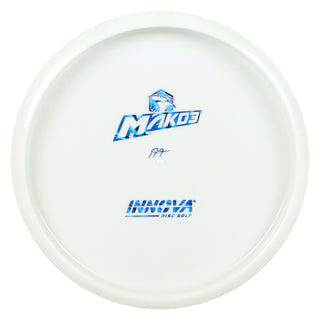 Innova Disc Golf Star Mako3 All White Bottom Stamp Midrange 5/5/0/0 Blue Prisms 177 grams