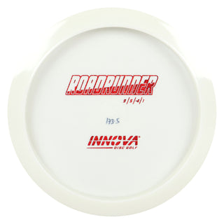 Innova Disc Golf Star Roadrunner All White Bottom Stamp Distance Driver 9/5/-4/1 Red Shimmer 173 grams