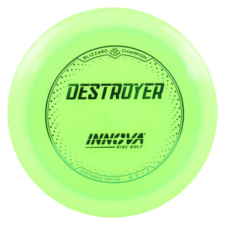 Innova Disc Golf Champion Blizzard Destroyer Driver 12/5/-1/3 DayGlo/Green 137 grams