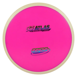 Innova Disc Golf Overmold XT Atlas Midrange Disc 5/4/0/1 Pink White/Rainbow 172 grams