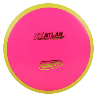 Innova Disc Golf Overmold XT Atlas Midrange Disc 5/4/0/1 Pink Yellow/Red Metallic 177 grams