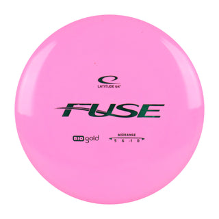 Latitude 64 Disc Golf BioGold Fuse Midrange 5/6/-1/0 Pink/Green 177 grams