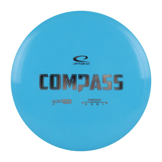 Latitude 64 Disc Golf Gold Ice Compass Midrange 5/5/0/1 Blue/Silver 174 grams