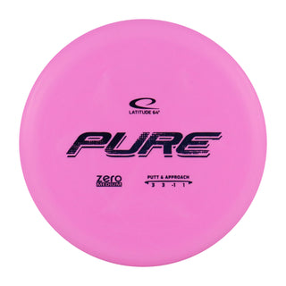 Latitude 64 Disc Golf Zero Medium Pure Putter 3/3/-1/1 Pink/Blue 173 grams