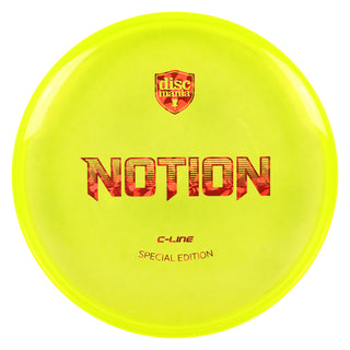 Discmania Disc Golf Special Edition C-Line Notion Putt and Approach Yellow/Red Shatter 176 grams