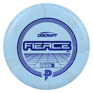 Discraft Disc Golf Pierce Fierce Mini 6" Thrower or Marker Light Blue/Navy Shatter