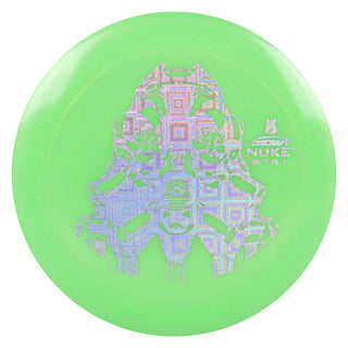 Discraft Disc Golf Big Z Nuke Mini 6" Thrower or Marker Green/Cubic Prisms