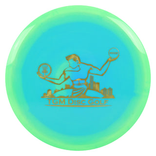 Innova Disc Golf Halo Star Fox with Spirit of Detroit Stamp Midrange Disc Green Blue/Gold 176 grams