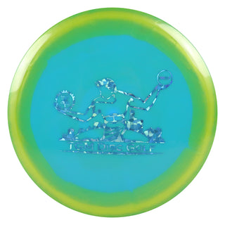 Innova Disc Golf Halo Star Fox with Spirit of Detroit Stamp Midrange Disc Gold Blue/Blue Shatter 175 grams